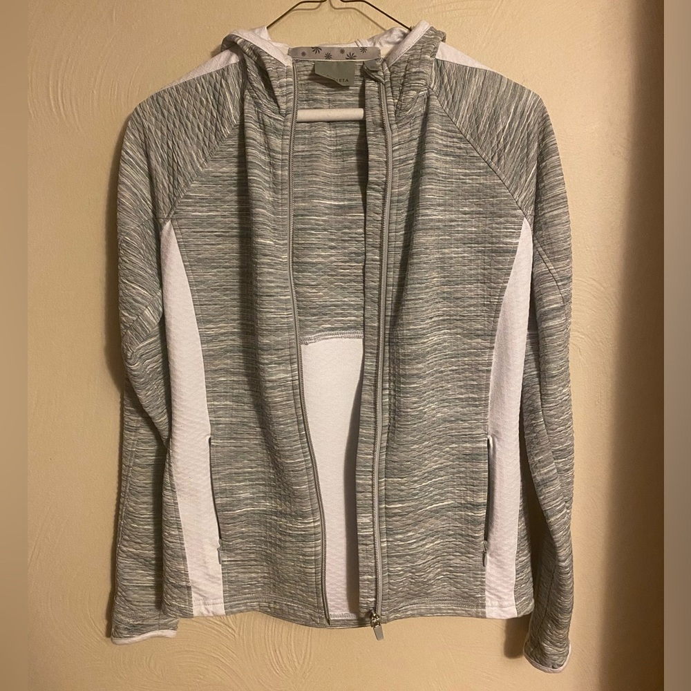 Athleta women's full zip, hooded performance jacket- size XS (extra small)